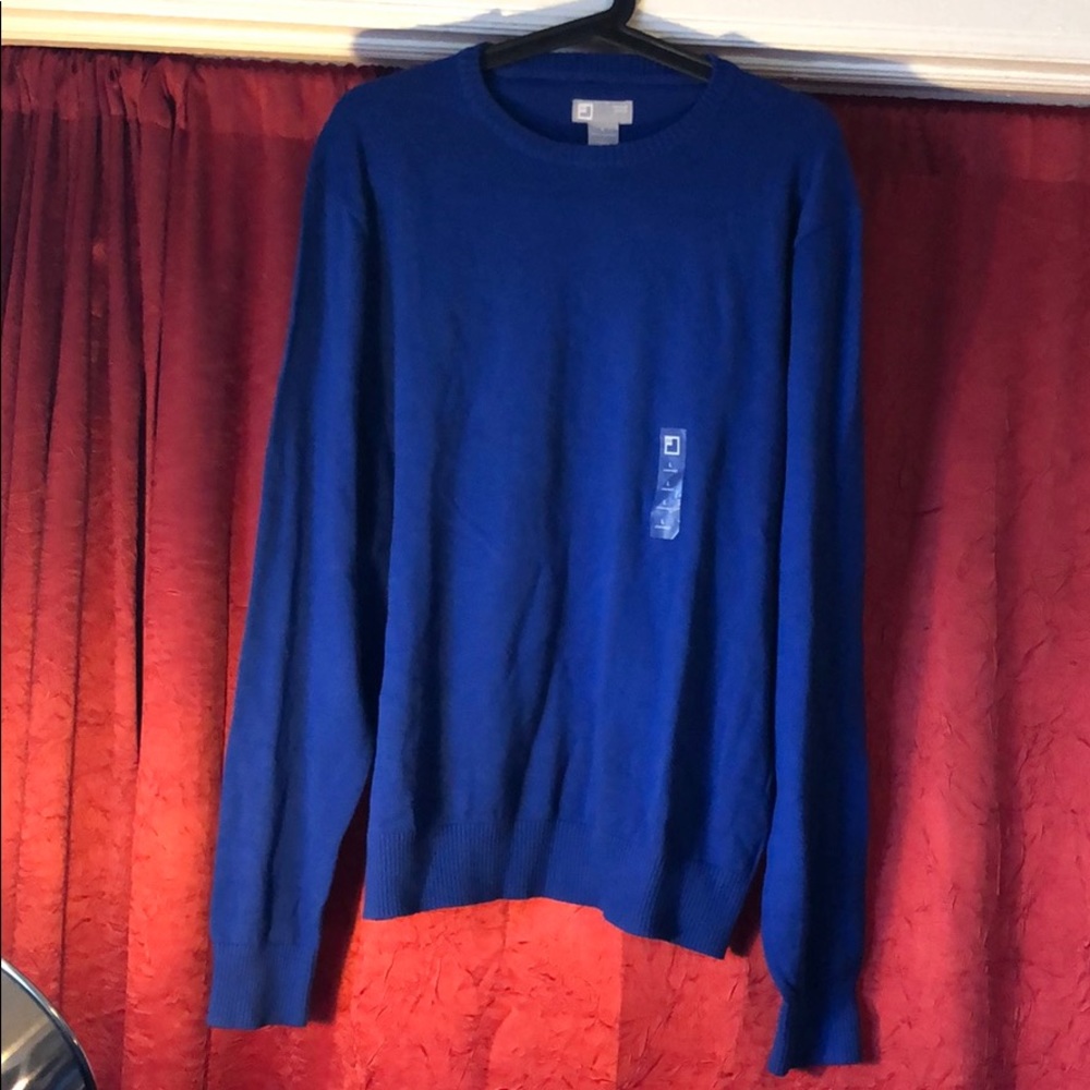 Brand new JCP crew sweater, royal blue large